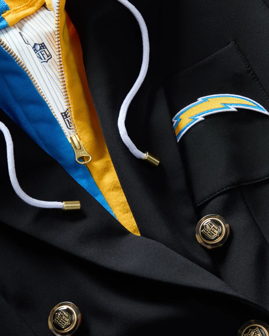 Los Angeles Chargers Dickey Jacket in Black/Gold