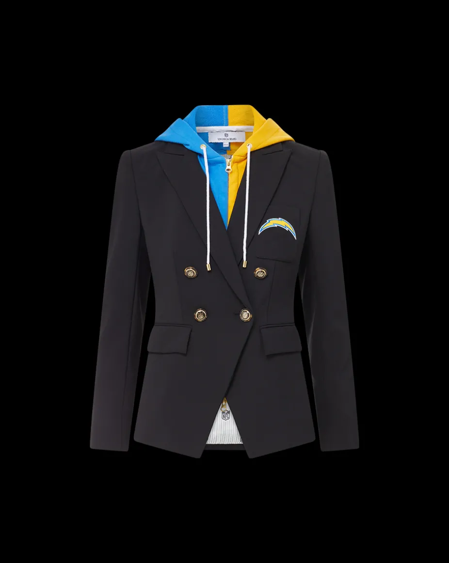 Los Angeles Chargers Dickey Jacket in Black/Gold