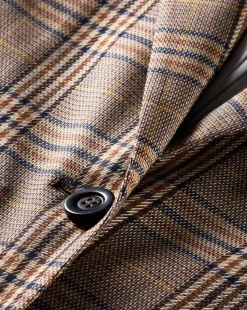 Maci Plaid Dickey Jacket in Brown Check