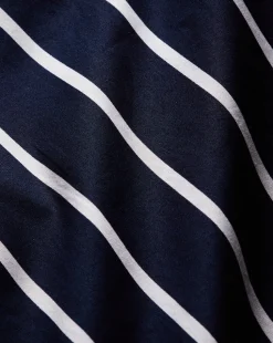 Maliyah Striped Wide-Leg Pant in Navy/White