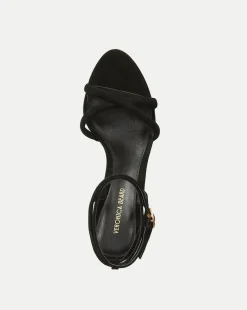 Manuela Sculpted Wedge Suede Sandal