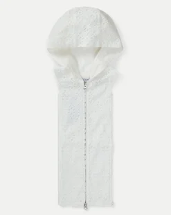 Marlo Cotton Eyelet Dickey in White