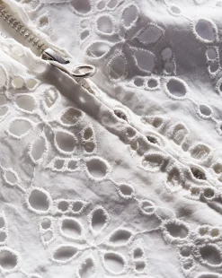 Marlo Cotton Eyelet Dickey in White