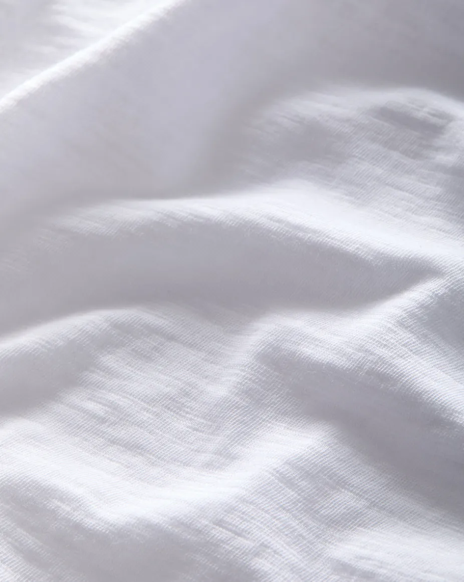 Mason Baseball Tee in White/Heather Grey