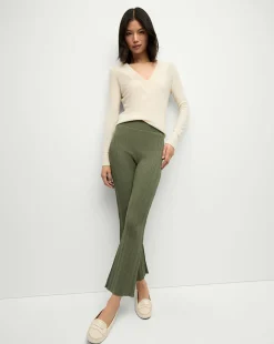 Massaro Knit Pant in Stone Army