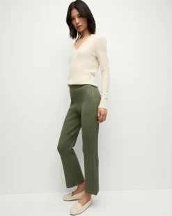 Massaro Knit Pant in Stone Army