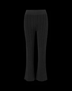 Massaro Rib-Knit Pant in Black