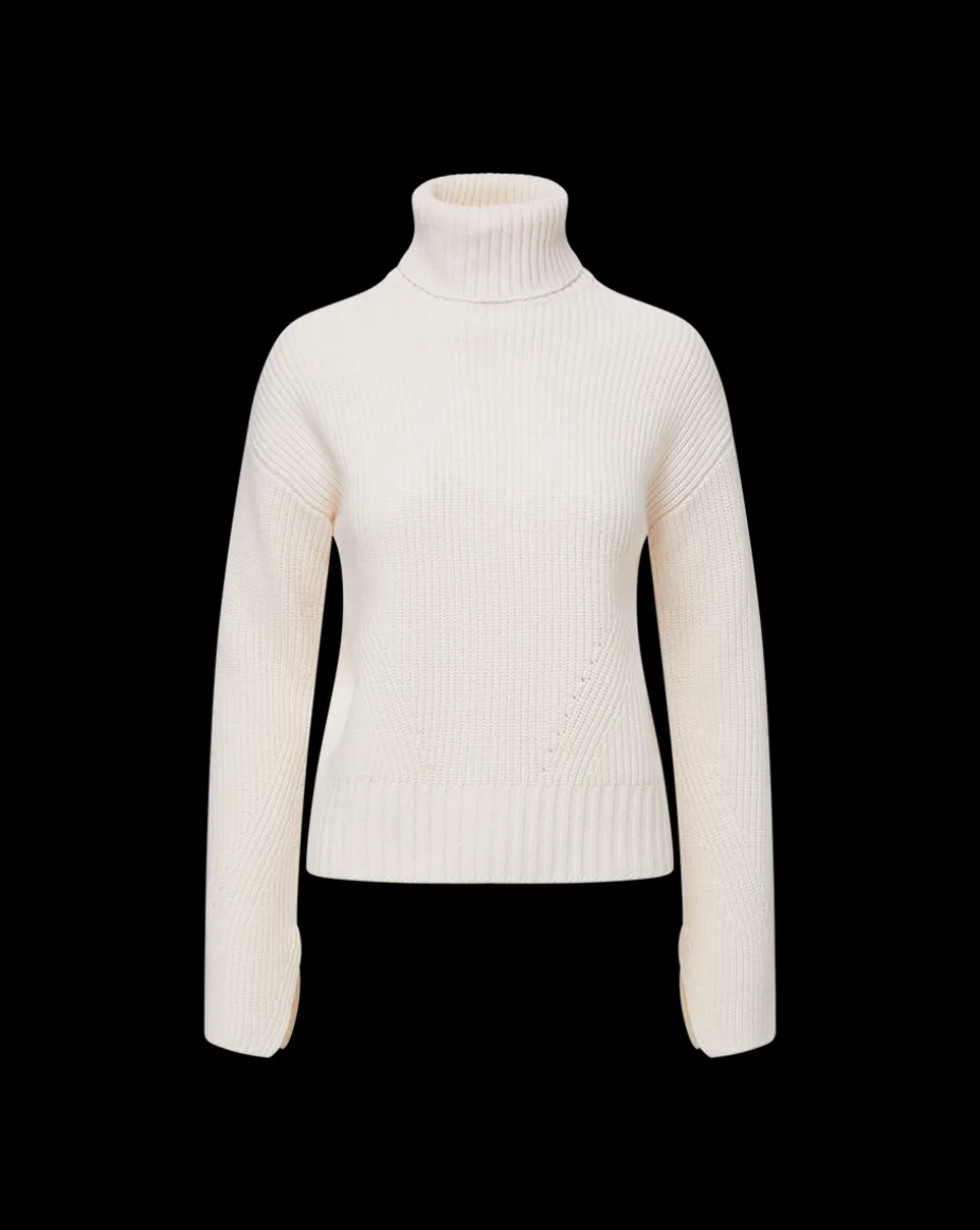 Matilda Merino Cashmere Turtleneck in Ecru