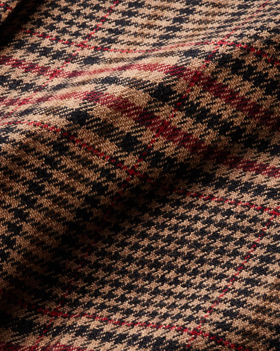 Maxine Plaid Maxi Skirt in Camel & Black