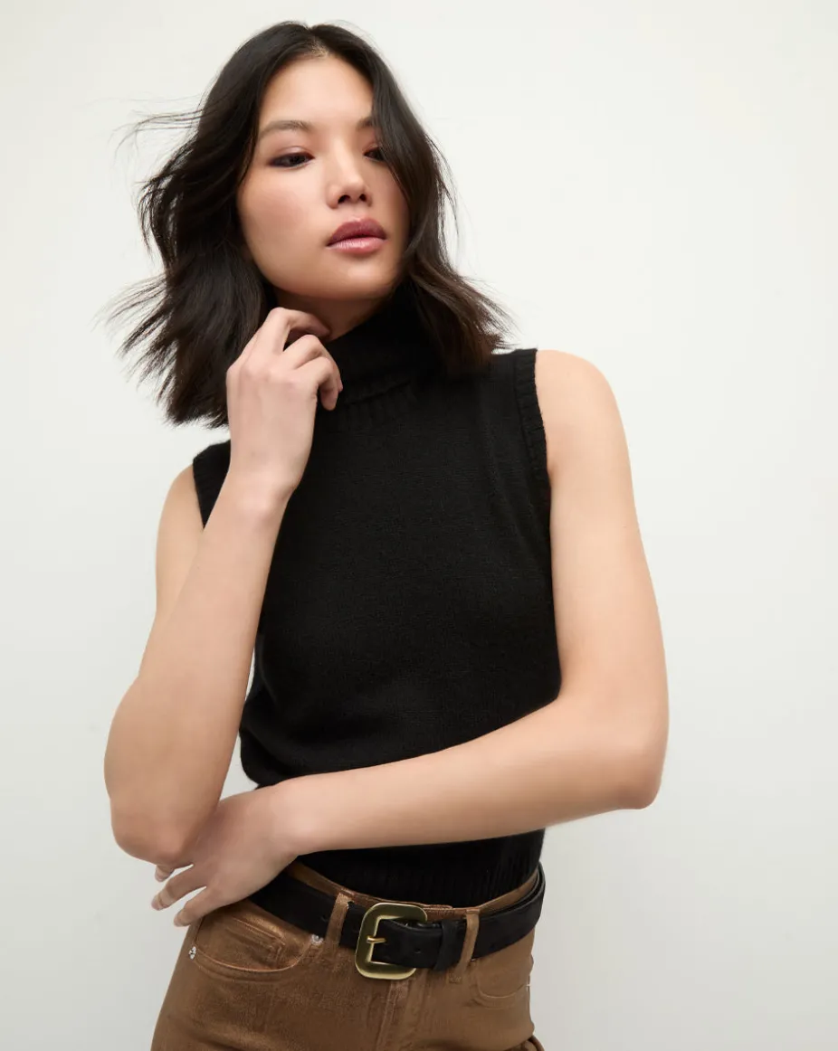 Mazzy Cashmere Turtleneck in Black