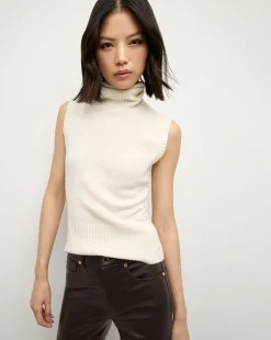 Mazzy Cashmere Turtleneck in Ivory