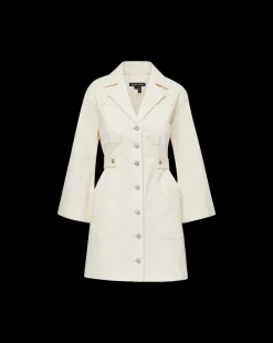 Mckinley Twill Mini Dress in Ecru