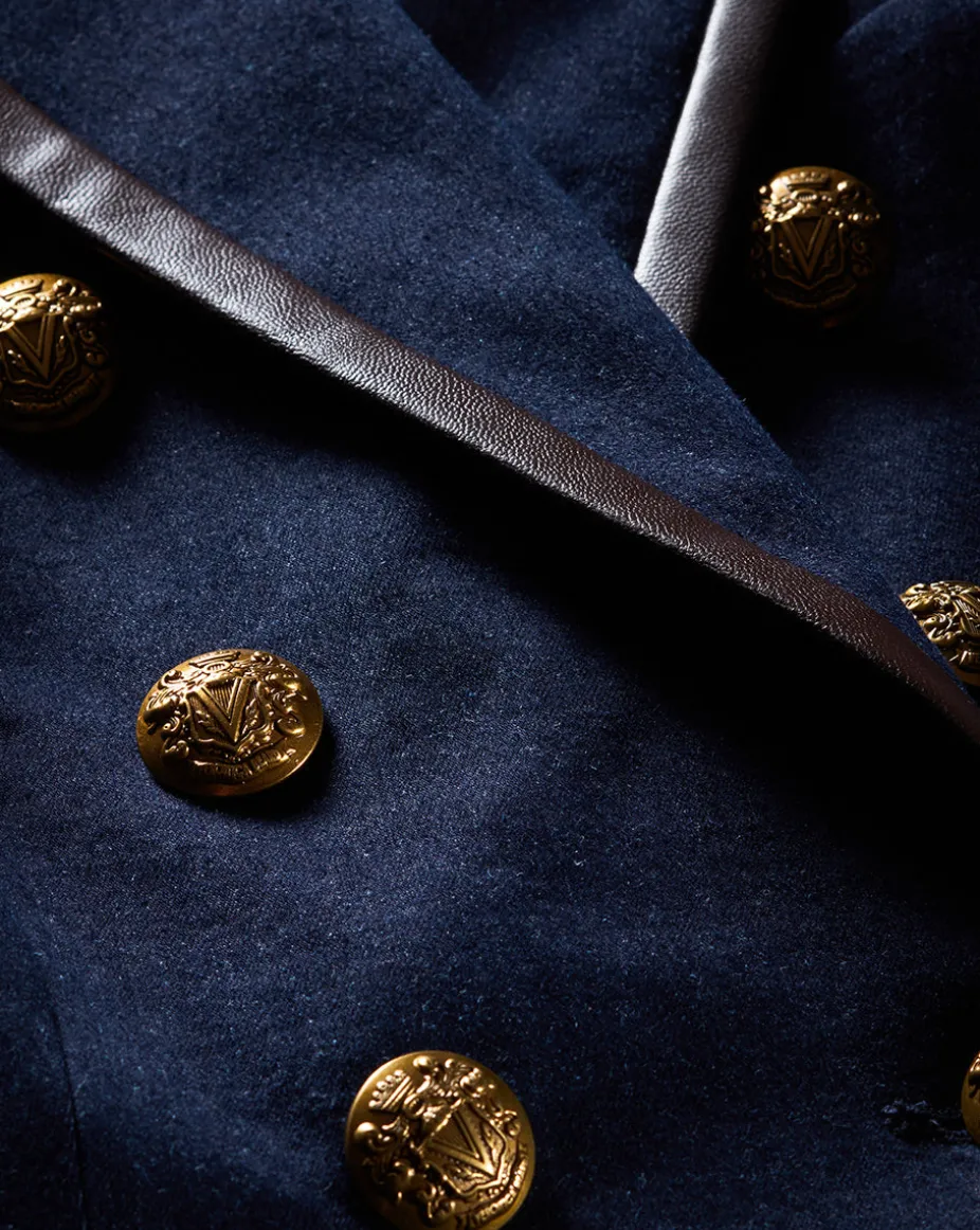 Miller Denim Blazer Dickey Jacket in Dark Wash