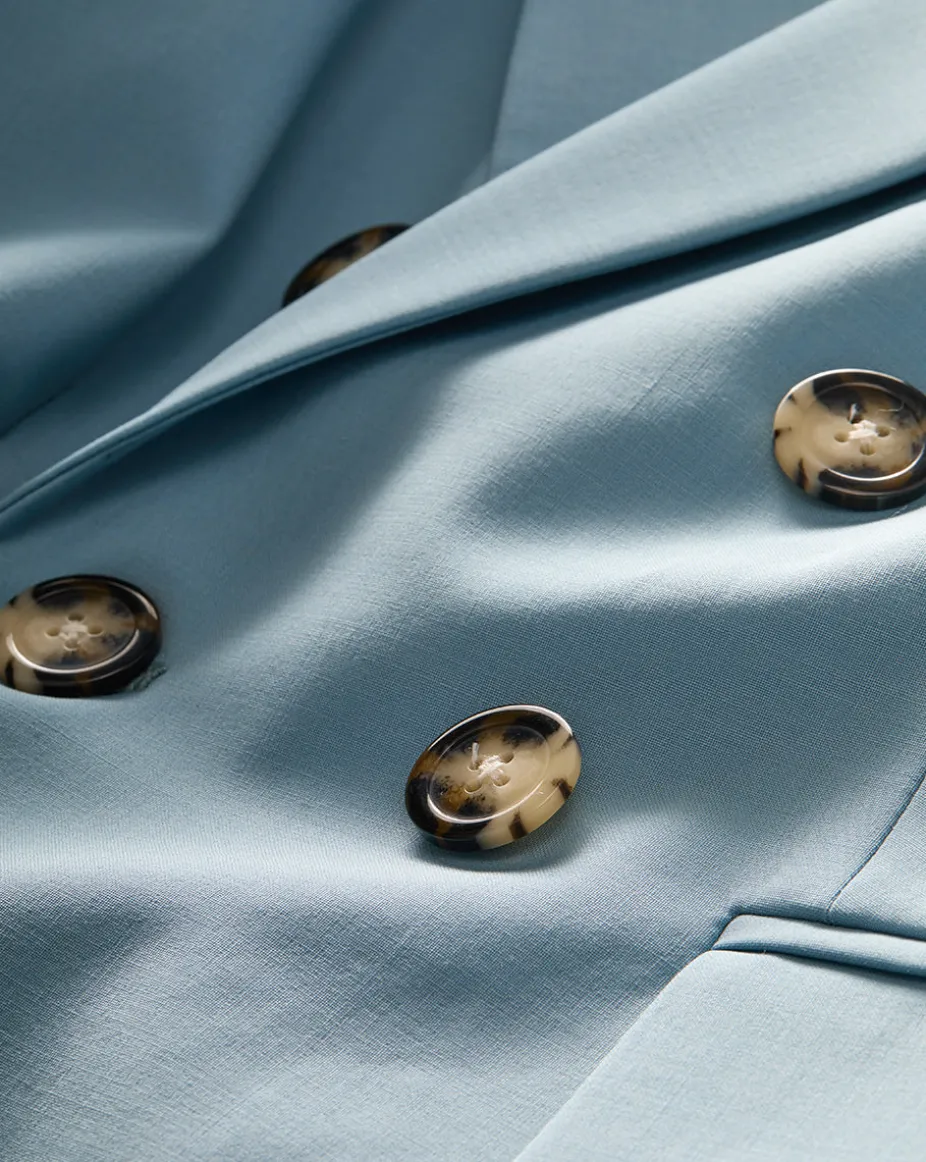 Miller Dickey Blazer Jacket in Light Blue