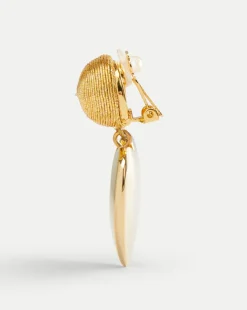 Mini Cora Earrings | Clip Backing in Gold