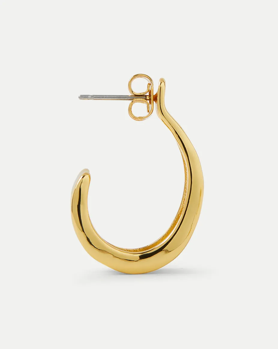 Molten Gold Ribbon Hoop in Gold