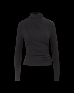 Mylie Turtleneck Top in Black