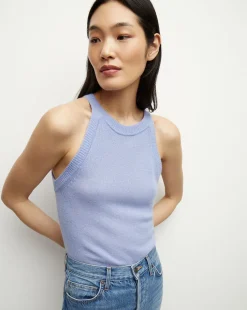 Myrick Cashmere Tank in Hydrangea