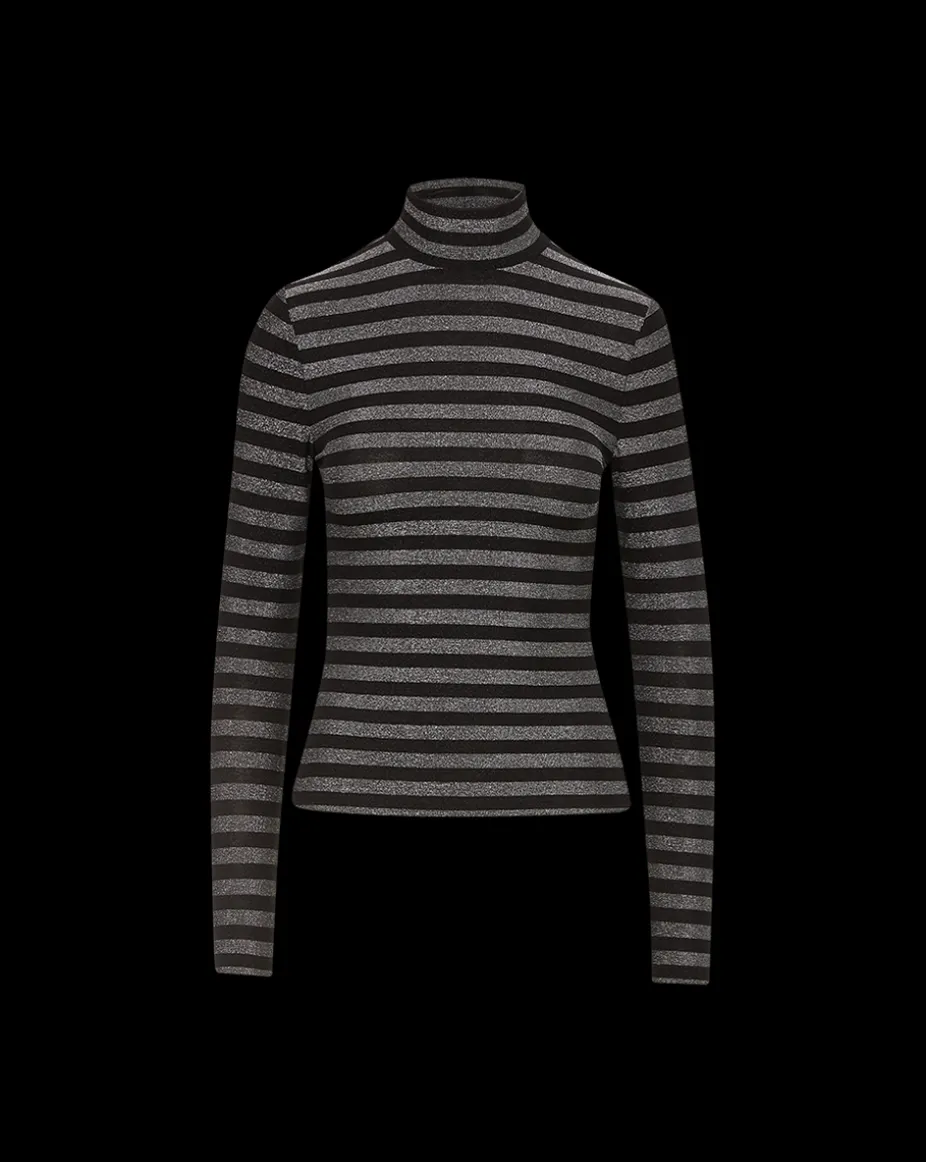 Nate Top in Silver/Black