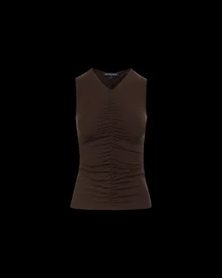 Neeta Sleeveless Top in Dark Chocolate