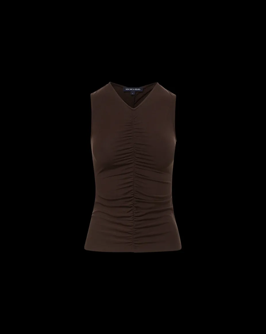 Neeta Sleeveless Top in Dark Chocolate
