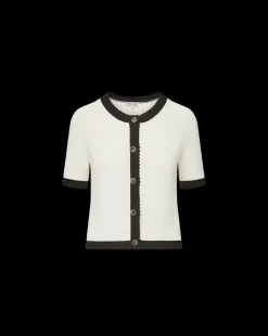 Neroli Cardigan in Ivory/Black