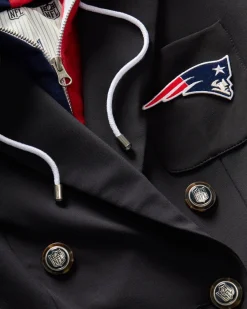 New England Patriots Dickey Jacket in Navy/Silver