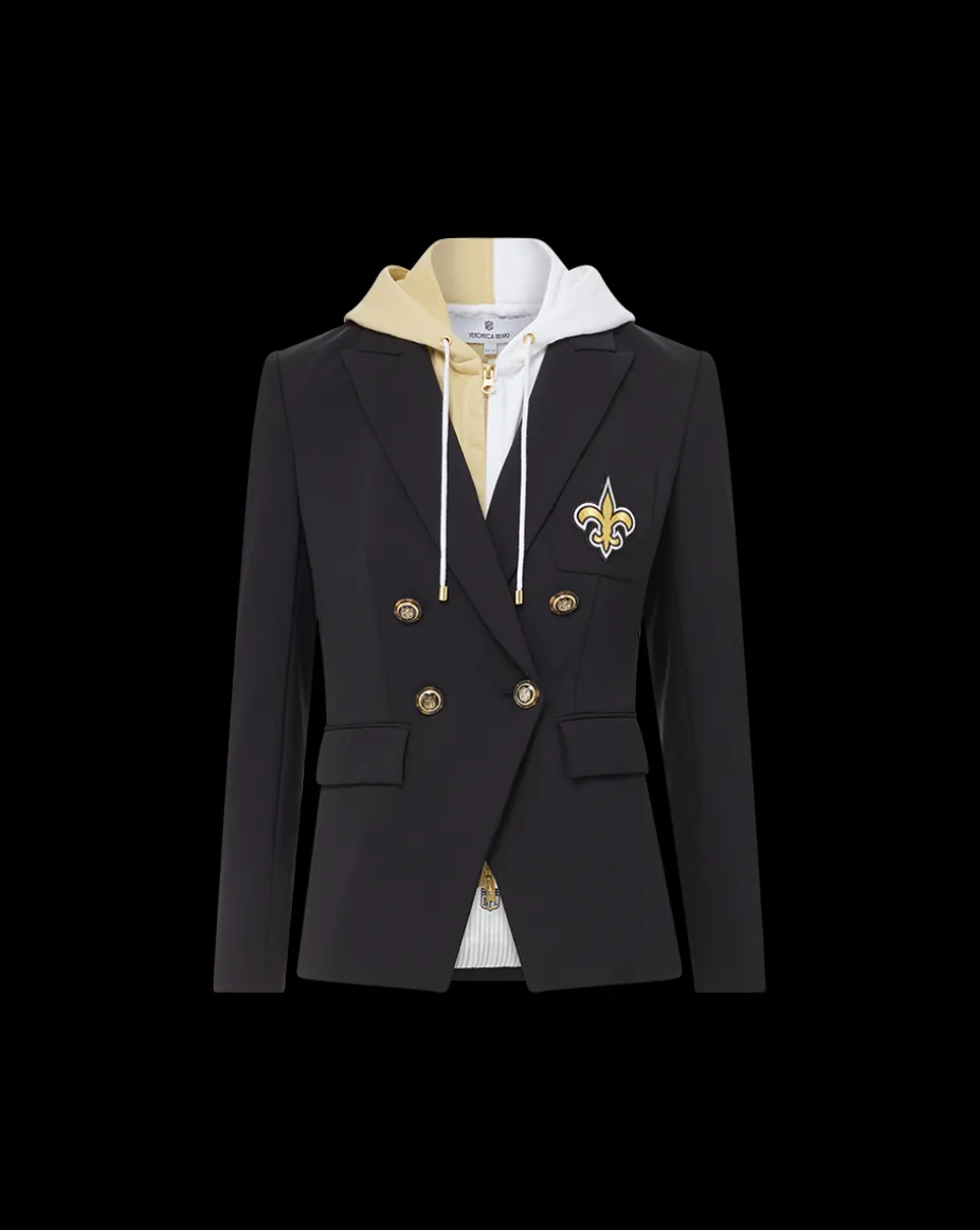 New Orleans Saints Dickey Jacket in Black/Gold