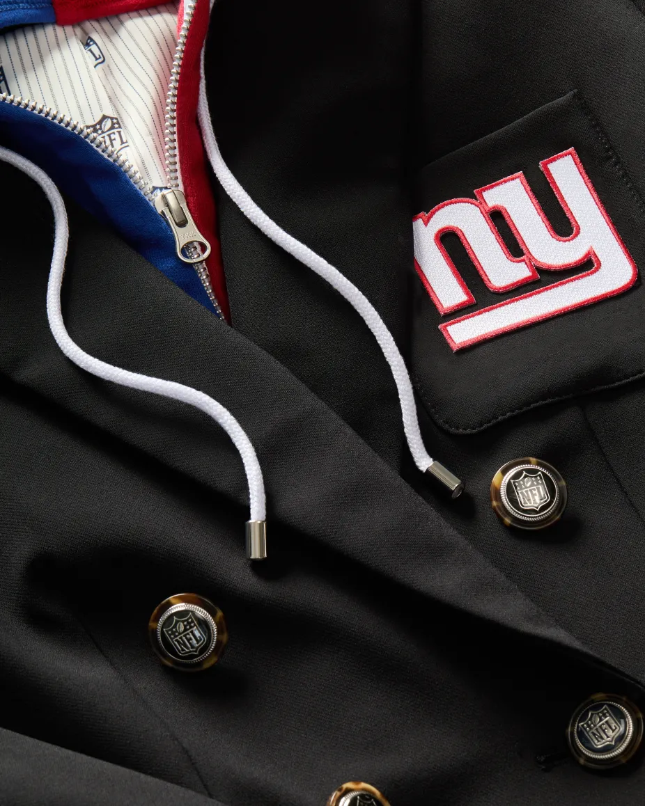 New York Giants Dickey Jacket in Black/Silver