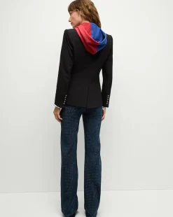 New York Giants Dickey Jacket in Black/Silver