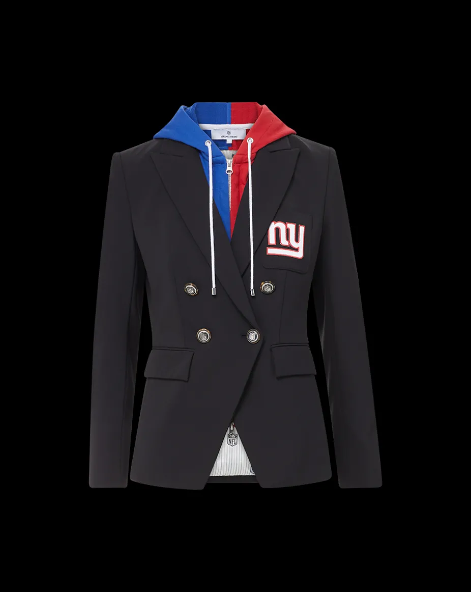 New York Giants Dickey Jacket in Black/Silver