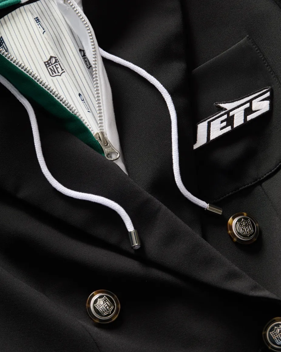 New York Jets Dickey Jacket in Black/Silver