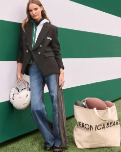 New York Jets Dickey Jacket in Black/Silver