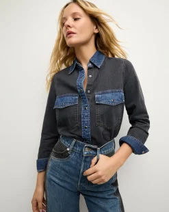 Noah Shirt Colorblock in Blue Star Colorblock