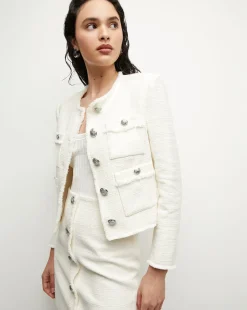 Olbia Tweed Jacket in Off-White