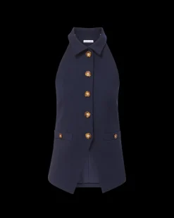 Orlinda Vest in Navy