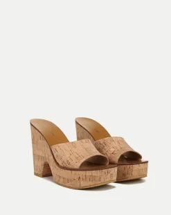 Paulita Natural Cork Wedge Sandal