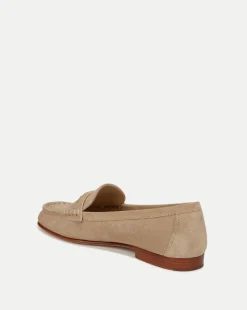 Penny Suede Loafer in Sand
