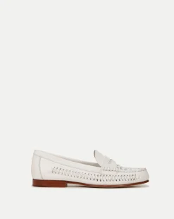 Penny Woven Leather Loafer