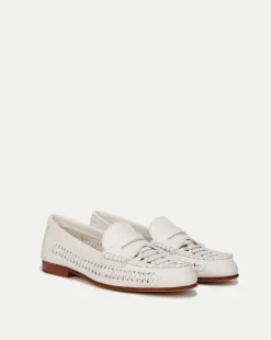 Penny Woven Leather Loafer