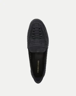 Penny Woven Suede Loafer