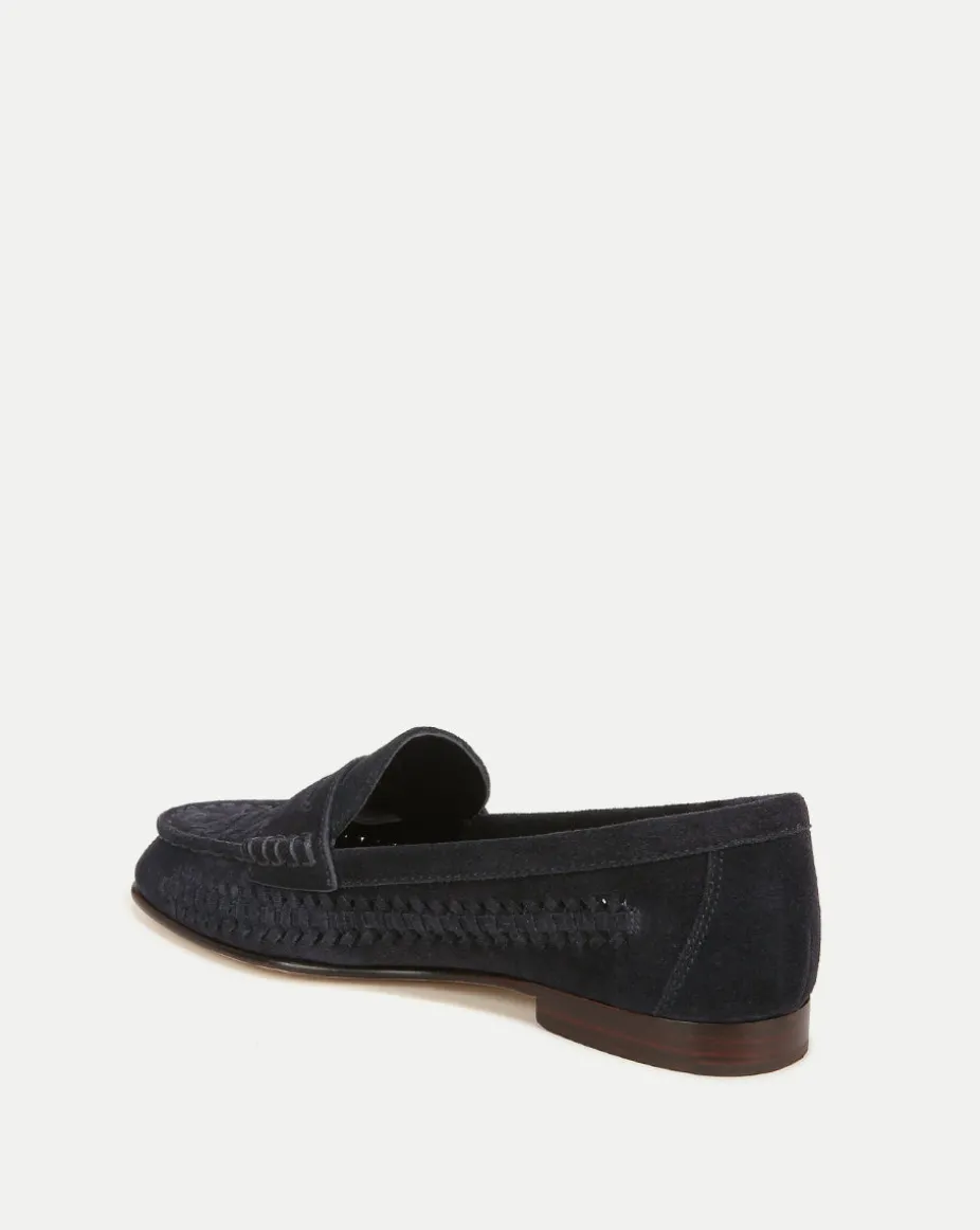 Penny Woven Suede Loafer