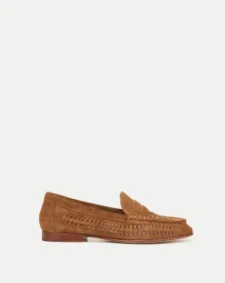 Penny Woven Suede Loafer
