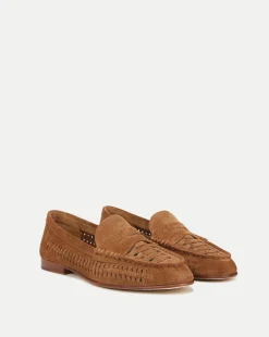 Penny Woven Suede Loafer