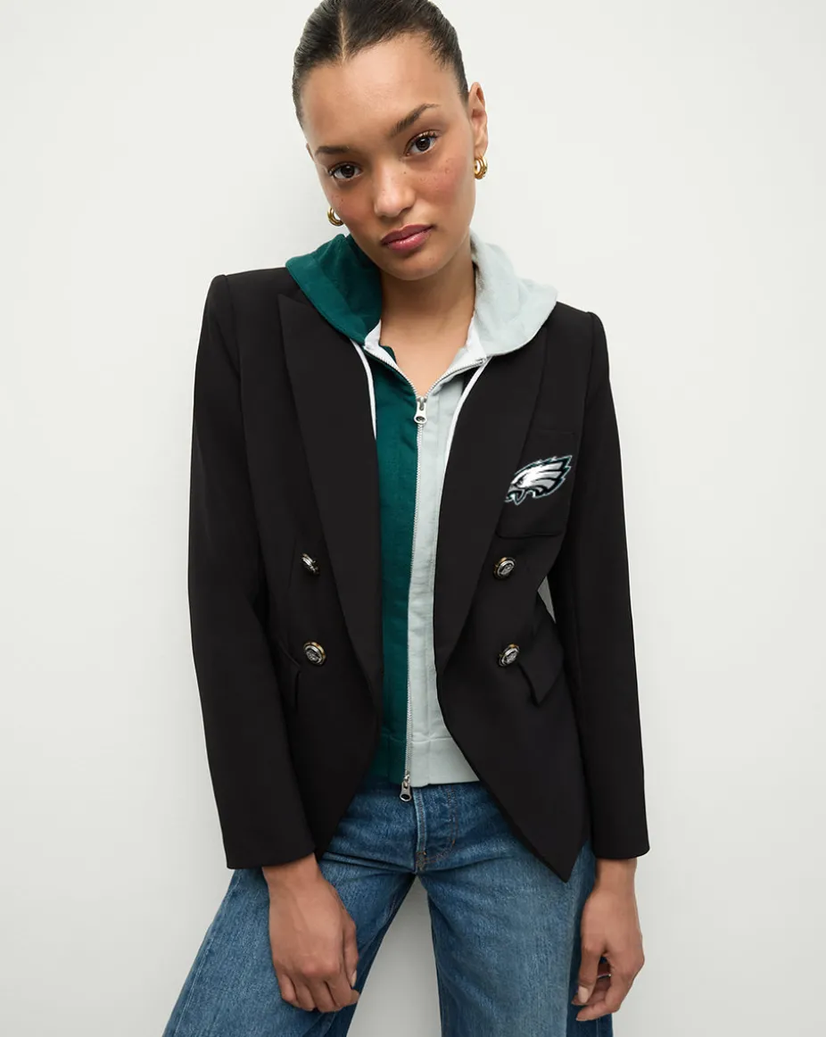 Philadelphia Eagles Dickey Jacket in Black/Silver