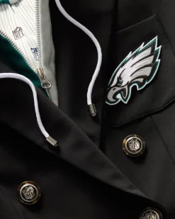 Philadelphia Eagles Dickey Jacket in Black/Silver