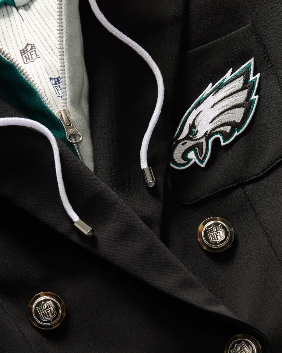Philadelphia Eagles Dickey Jacket in Black/Silver