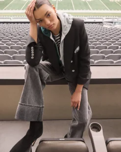 Philadelphia Eagles Dickey Jacket in Black/Silver