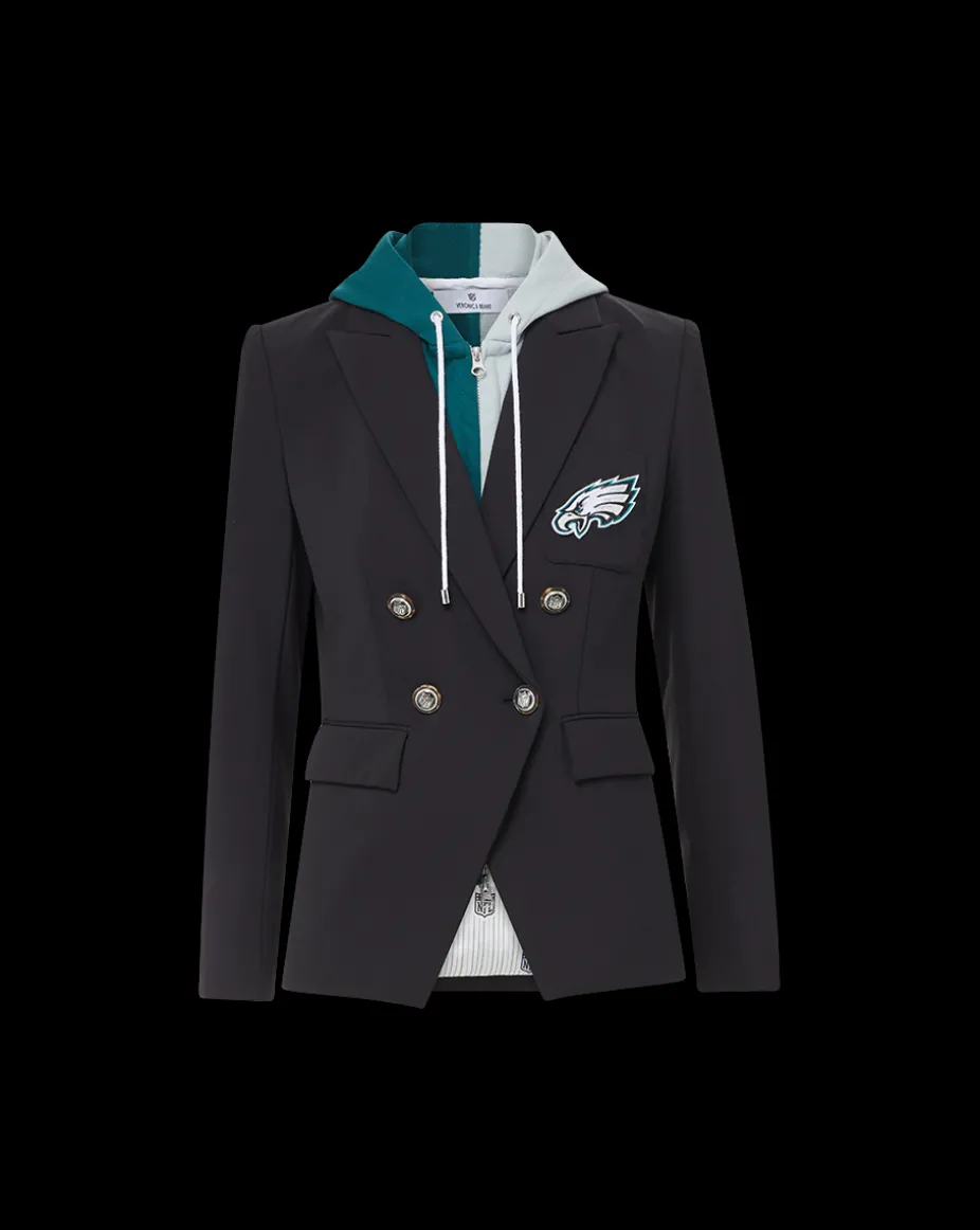 Philadelphia Eagles Dickey Jacket in Black/Silver