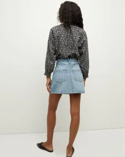 Pienza Floral Top in Navy Multi